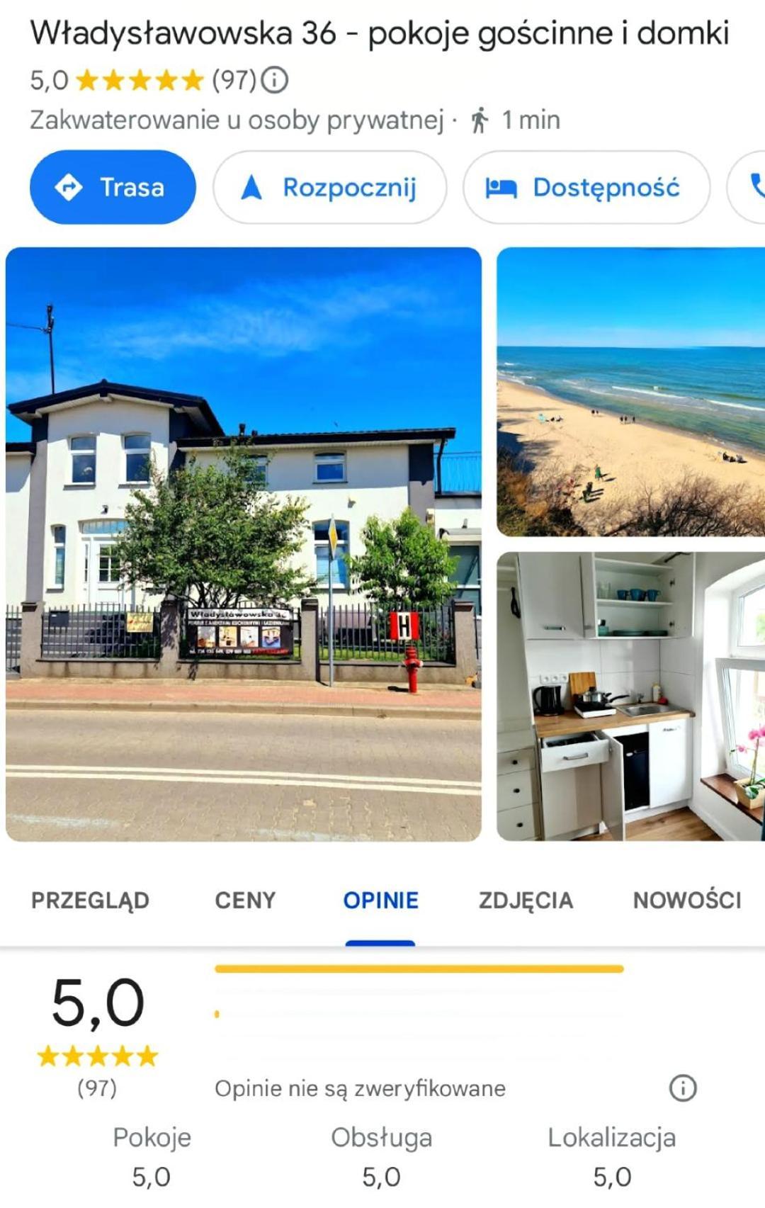 Wladyslawowska 36 - Domki I Pokoje Goscinne Władysławowo Oda fotoğraf